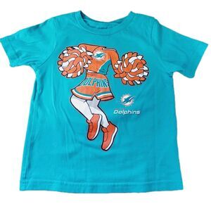 NFL Miami Dolphins Girls Cheerleading Shirt 3T